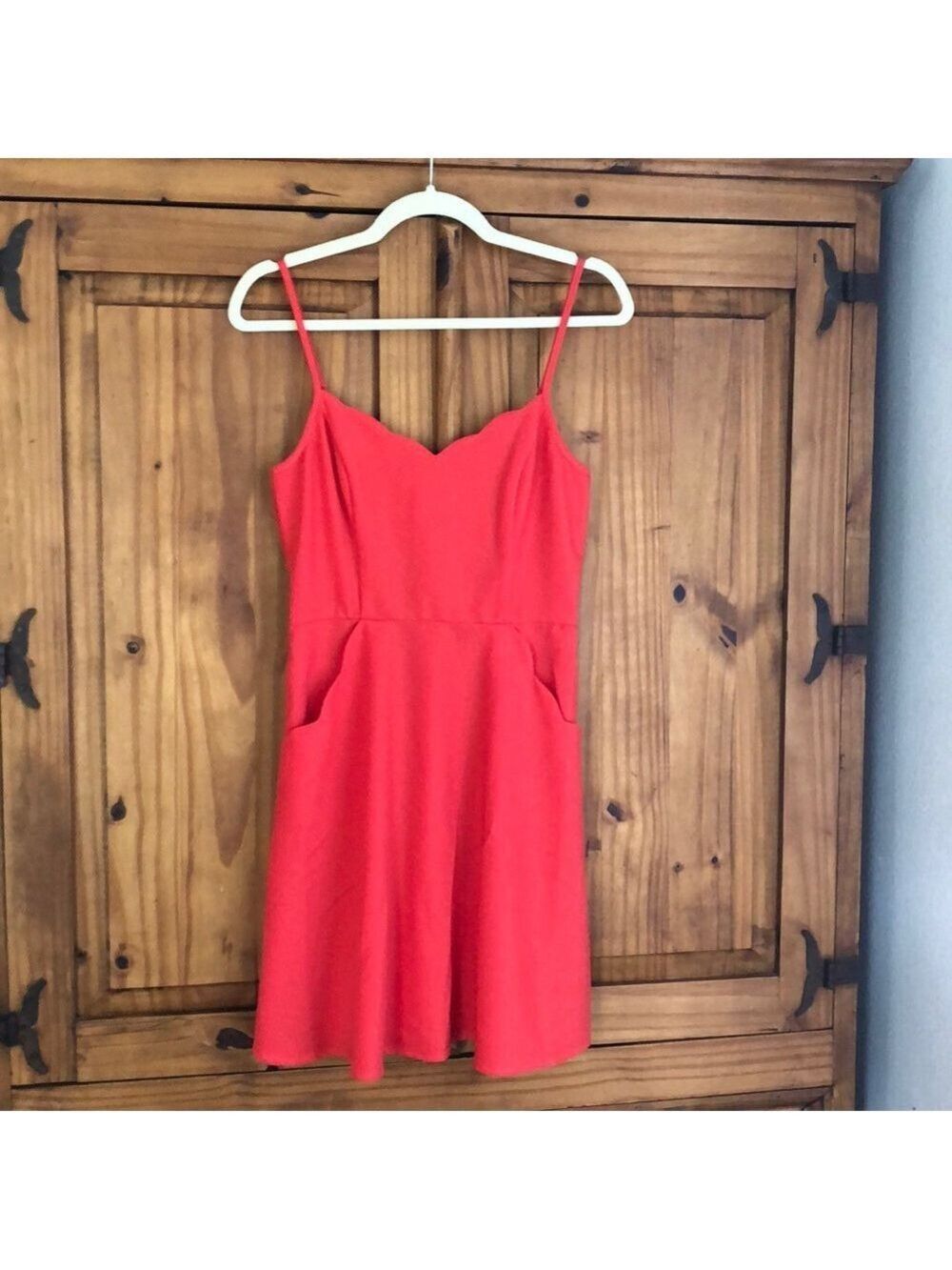 Market and Spruce dress. Coral Red in color size S - Picture 1 of 6